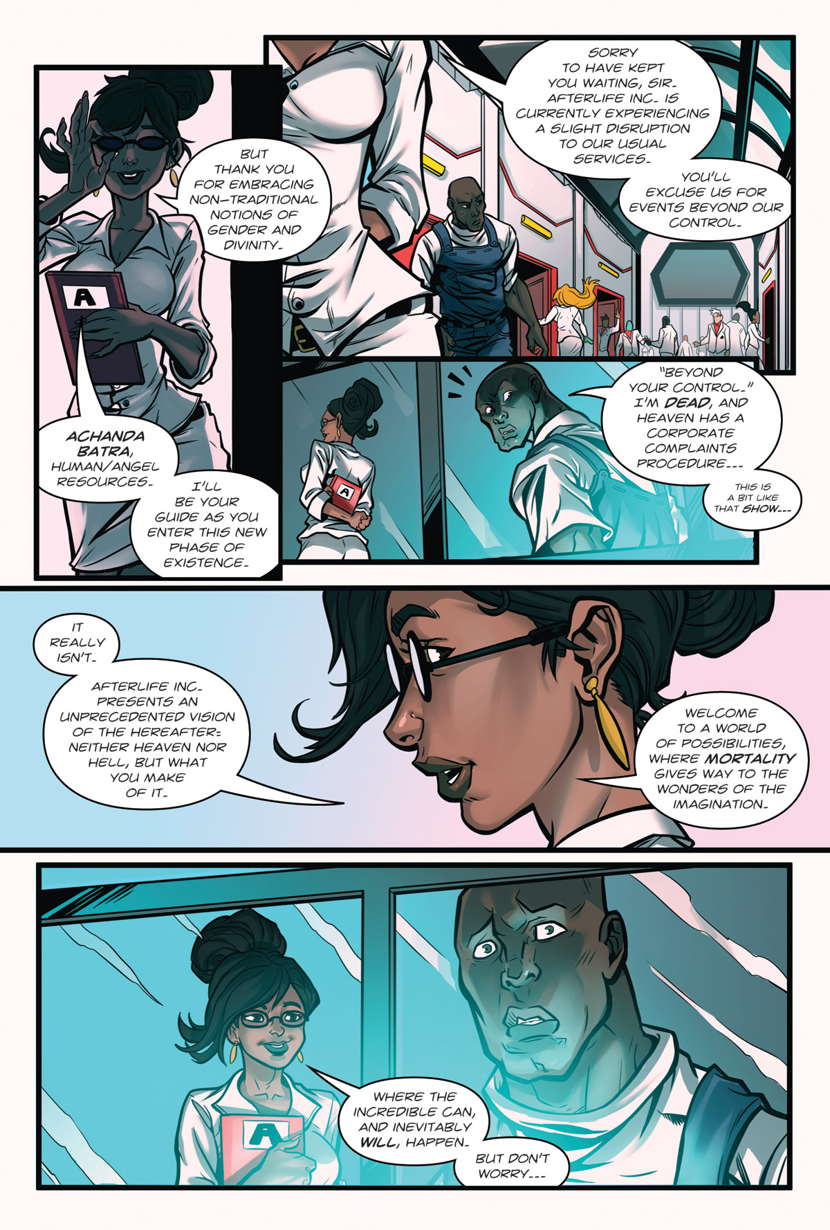 Afterlife Inc. Man Made God Page 2