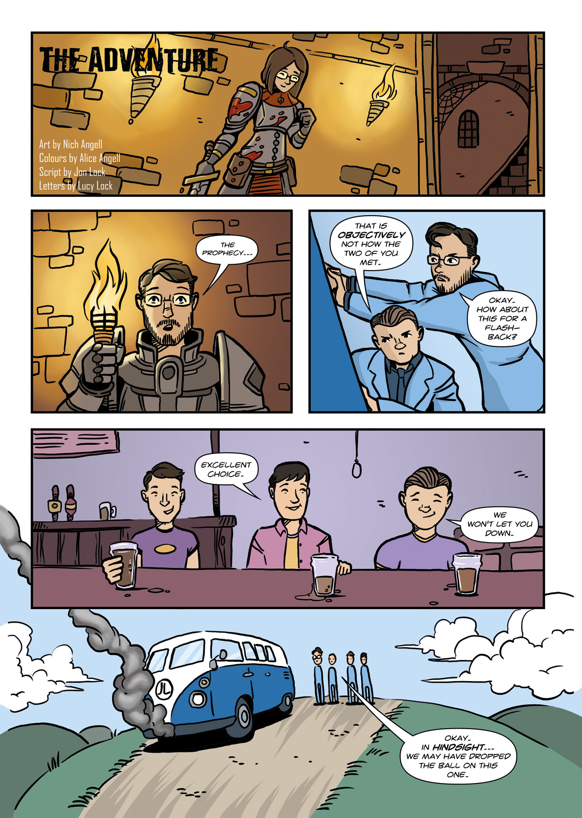 Afterlife Inc. wedding comic 1